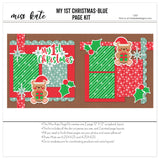 My 1st Christmas-Blue - Page Kit