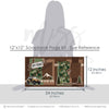 Coordinating Off Road papers and die cuts featuring mud splatter, off road sign, orange jeep, all terrain tires, pine trees, mountain scene, forest silhouettes, brown green tan palette. Designed for Jeep Adventure Photo Layout, 4X4 Trail Memory Keeping Kit, white outlined die cuts, brown textured paper, green star pattern, brown star pattern, camouflage print, tire track pattern, earth tone stripes.