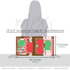 Oh What Fun 12x12 scrapbook page kit size reference image showing the scale of the coordinated two-page layout, printed papers, and embellishments for Christmas candy memories and favorite photos.