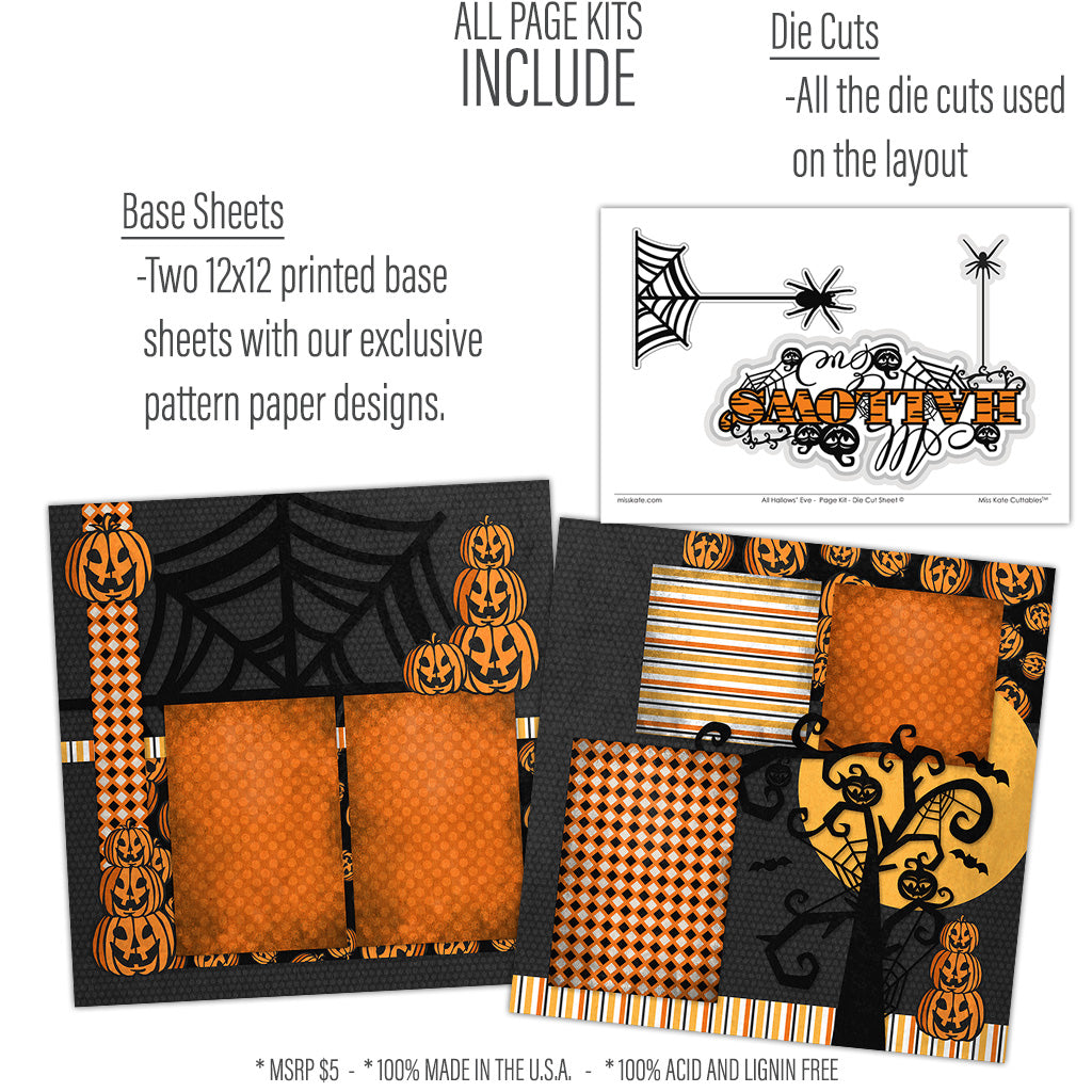 All Hallow's Eve - Page Kit -by Miss Kate Cuttables – MISS KATE