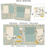 Over the Moon - Blue - Page Kit