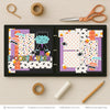 Celebrate your memories with the Spooktacular design — pastel paper embellishments and photo mats, scrapbook supplies, scrapbook craft kit, frankenstein scrapbook, halloween crafts, layered die cut titles for themed layouts, diy scrapbook kit, handmade elements for DIY photo albums, 12x12 scrapbook kit, halloween scrapbook, coordinated background patterns and journaling spots, ready-to-glue title banners and photo frames, acid-free double-sided scrapbook supplies
