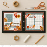 Grateful Heart scrapbook page kit — sunflower scrapbook, scrapbook page kit, autumn scrapbook, rustic scrapbook, precut designs for memory journaling, pastel paper embellishments and photo mats, seasonal scrapbook page kits and die cuts, fall scrapbook kit, 12x12 scrapbook kit, scrapbook paper kit, ready-to-glue title banners and photo frames, diy scrapbook kit, fall paper crafts, layered die cut titles for themed layouts, scrapbook craft kit, creative accents for scrapbook storytelling
