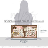 Ride Em Cowgirl scrapbook page kit — Farm Girl Album, Cowgirl Theme Kit, ready-to-glue title banners and photo frames, Pink Photo Album, Yeehaw Stickers, Rustic Scrapbook, handmade elements for DIY photo albums, Floral Embellish, layered die cut titles for themed layouts, 12x12 Layout Kit, DIY Scrapbook Kit, Country Girl Kit, Memory Scrapbook, Western Scrapbook, scrapbooking ephemera and cardstock cutouts, acid-free double-sided scrapbook supplies
