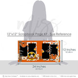 Capture special moments with the Halloween layout — ready-to-glue title banners and photo frames, acid-free double-sided scrapbook supplies, Fall Photo Kit, pastel paper embellishments and photo mats, Kids Halloween, precut designs for memory journaling, seasonal scrapbook page kits and die cuts, Disney Scrapbook, coordinated background patterns and journaling spots, Fun Halloween, Mickey Halloween, scrapbooking ephemera and cardstock cutouts, Pumpkin Layout
