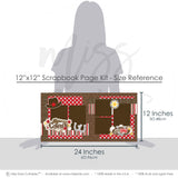 Ride ‘Em Cowboy scrapbook page kit — handmade elements for DIY photo albums, Cowboy Scrapbook, acid-free double-sided scrapbook supplies, Western Page Kit, Country Boy Album, scrapbooking ephemera and cardstock cutouts, creative accents for scrapbook storytelling, layered die cut titles for themed layouts, ready-to-glue title banners and photo frames, precut designs for memory journaling, Horseshoe Stickers, Red Star Paper, Memory Scrapbook, 12x12 Page Kit
