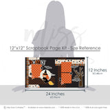 Capture special moments with the Bewitching layout — halloween crafts, layered die cut titles for themed layouts, handmade elements for DIY photo albums, bewitching scrapbook, scrapbooking ephemera and cardstock cutouts, moon scrapbook, scrapbook craft kit, cute scrapbook, coordinated background patterns and journaling spots, seasonal scrapbook page kits and die cuts, scrapbook paper kit, halloween scrapbook, scrapbook supplies, creative accents for scrapbook storytelling
