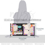 Capture special moments with the Spooktacular layout — coordinated background patterns and journaling spots, halloween scrapbook, precut designs for memory journaling, ready-to-glue title banners and photo frames, scrapbooking ephemera and cardstock cutouts, 12x12 scrapbook kit, scrapbook paper kit, acid-free double-sided scrapbook supplies, handmade elements for DIY photo albums, scrapbook page kit, halloween crafts, scrapbook craft kit, pastel paper embellishments and photo mats
