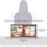 Capture special moments with the Grateful Heart layout — coordinated background patterns and journaling spots, scrapbook paper kit, seasonal scrapbook page kits and die cuts, layered die cut titles for themed layouts, autumn scrapbook, thanksgiving scrapbook, sunflower scrapbook, ready-to-glue title banners and photo frames, 12x12 scrapbook kit, rustic scrapbook, fall scrapbook kit, creative accents for scrapbook storytelling, pastel paper embellishments and photo mats
