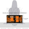 Coordinating Pumpkin Carving papers and die cuts featuring stacked pumpkin faces, pumpkin carving title, orange black palette, white outlined die cuts, layered halloween papers, small gold stars, repeating pumpkin illustrations, bold black borders. Designed for Pumpkin Patch Scrapbook Pages, October Pumpkin Scrapbook Layout, orange patterned blocks, orange pumpkin pattern, black pumpkin background, orange lattice pattern, black star pattern, orange photo mats, jack o lantern pumpkins.