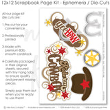 This Ride ‘Em Cowboy kit features — Rustic Scrapbook, DIY Scrapbook Kit, Country Boy Album, Western Page Kit, coordinated background patterns and journaling spots, creative accents for scrapbook storytelling, acid-free double-sided scrapbook supplies, ready-to-glue title banners and photo frames, precut designs for memory journaling, Yeehaw Embellish, Cowboy Theme Kit, handmade elements for DIY photo albums, Red Star Paper, layered die cut titles for themed layouts
