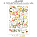 Love Lives Here - Paper & Sticker Kit