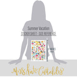 Summer Vacation - Sticker Sheet