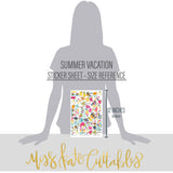 Summer Vacation - Sticker Sheet