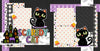 Scaredy Cat scrapbook page kit — halloween crafts, scrapbooking ephemera and cardstock cutouts, acid-free double-sided scrapbook supplies, pastel paper embellishments and photo mats, layered die cut titles for themed layouts, diy scrapbook kit, cute scrapbook, halloween scrapbook, black cat scrapbook, precut designs for memory journaling, ready-to-glue title banners and photo frames, creative accents for scrapbook storytelling, scrapbook craft kit
