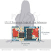 So Handsome 12x12 scrapbook page kit size reference image showing the scale of the coordinated two-page layout, printed papers, and embellishments for boyhood memories and favorite photos.