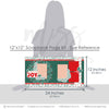 So Much Joy 12x12 scrapbook page kit size reference image showing the scale of the coordinated two-page layout, printed papers, and embellishments for Christmas memories and favorite photos.