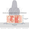 So Much Love Pink 12x12 scrapbook page kit size reference image showing the scale of the coordinated two-page layout, printed papers, and embellishments for love memories and favorite photos.