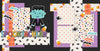 Spooktacular scrapbook page kit — ready-to-glue title banners and photo frames, candy corn scrapbook, coordinated background patterns and journaling spots, monster scrapbook, layered die cut titles for themed layouts, halloween crafts, 12x12 scrapbook kit, spooky scrapbook, scrapbooking ephemera and cardstock cutouts, scrapbook craft kit, halloween scrapbook, scrapbook paper kit, handmade elements for DIY photo albums, frankenstein scrapbook, cute scrapbook
