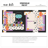 Capture special moments with the Spooktacular layout — 12x12 scrapbook kit, layered die cut titles for themed layouts, diy scrapbook kit, scrapbook supplies, pastel paper embellishments and photo mats, halloween crafts, candy corn scrapbook, precut designs for memory journaling, frankenstein scrapbook, creative accents for scrapbook storytelling, scrapbook page kit, scrapbook paper kit, ready-to-glue title banners and photo frames, coordinated background patterns and journaling spots
