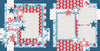 Stars And Stripes Forever scrapbook page kit — red white blue, ready-to-glue title banners and photo frames, fourth of july, scrapbooking ephemera and cardstock cutouts, americana kit, star die cuts, usa scrapbook, creative accents for scrapbook storytelling, holiday layout, coordinated background patterns and journaling spots, usa page kit, precut designs for memory journaling, july 4th, handmade elements for DIY photo albums, acid-free double-sided scrapbook supplies
