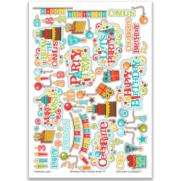 Birthday Party - Stickers