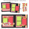 Mark the moment using our Summer Slice page kit — scrapbook supplies, kids scrapbook, bright scrapbook, scrapbook embellish, precut designs for memory journaling, ready-to-glue title banners and photo frames, family scrapbook, seasonal scrapbook page kits and die cuts, watermelon scrapbook, scrapbook kit, layered die cut titles for themed layouts, 12x12 page kit, acid-free double-sided scrapbook supplies, pastel paper embellishments and photo mats
