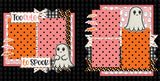 Too Cute To Spook scrapbook page kit — Halloween Kit, Halloween Scrapbook, coordinated background patterns and journaling spots, seasonal scrapbook page kits and die cuts, Memory Book Kit, Halloween Paper, Cute Ghost Scrapbook, 12x12 Page Kit, creative accents for scrapbook storytelling, Scrapbook Supplies, layered die cut titles for themed layouts, pastel paper embellishments and photo mats, Spooky Scrapbook, Family Scrapbook, acid-free double-sided scrapbook supplies
