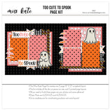 Capture special moments with the Too Cute To Spook layout — DIY Scrapbook, Memory Book Kit, ready-to-glue title banners and photo frames, precut designs for memory journaling, Scrapbook Supplies, Spooky Scrapbook, Ghost Scrapbook, pastel paper embellishments and photo mats, Halloween Paper, handmade elements for DIY photo albums, 12x12 Page Kit, Cute Ghost Scrapbook, coordinated background patterns and journaling spots, scrapbooking ephemera and cardstock cutouts
