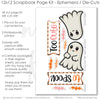 This Too Cute To Spook kit features — creative accents for scrapbook storytelling, Halloween Paper, handmade elements for DIY photo albums, Fall Scrapbook, Too Cute To Spook, coordinated background patterns and journaling spots, layered die cut titles for themed layouts, Halloween Scrapbook, Spooky Scrapbook, Scrapbook Supplies, Family Scrapbook, Cute Ghost Scrapbook, 12x12 Page Kit, DIY Scrapbook, precut designs for memory journaling, Memory Book Kit

