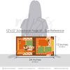 Coordinating Welcome Fall papers and die cuts featuring orange pumpkins, fall leaves, cute squirrel, acorn, welcome fall title, orange brown green palette, layered paper blocks, white outlined die cuts. Designed for Pumpkin Patch Scrapbook Layout, Fall Photo Album Pages, autumn embellishment clusters, orange plaid paper, brown plaid background, orange polka dots, green polka dots, pumpkin pattern paper, mustard houndstooth.