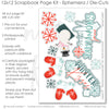 Winter Kisses and Snowflake Wishes - Page Kit