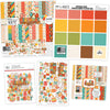 Birthday Bash Bundle, main product image, showing complete coordinated paper craft set with 12x12 papers, 6x6 papers, cardstock, die cuts, and stickers for layouts, cards, albums, journals, and keepsakes. Buyer theme: Complete Birthday Scrapbook & Paper Craft Bundle. Birthday Bash complete scrapbook bundle with coordinating 12x12 paper, 6x6 designs, cardstock, die cuts and stickers. Coordinating patterns include Rainbow diagonal stripes, Birthday plaid and gingham, Colorful party dots