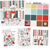 Warm Winter Wishes Bundle, main product image, showing complete coordinated paper craft set with 12x12 papers, 6x6 papers, cardstock, die cuts, and stickers for layouts, cards, albums, journals, and keepsakes. Buyer theme: Complete Winter & Snow Day Scrapbook Bundle. Warm Winter Wishes complete scrapbook bundle with 12x12 paper, 6x6 designs, cardstock, die cuts and stickers in a coordinated winter palette. Designed for Winter scrapbook layouts, Snow-day photo albums, Skiing memory pages