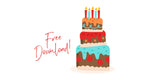 Birthday Cake SVG Cut File - Download