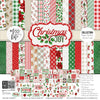 Christmas Joy Collection, collection product image, showing coordinated Paper & Sticker Kit, full-size Die Cuts, and Sticker Sheet for scrapbook layouts, memory albums, cards, journals, and keepsakes. Buyer theme: Coordinated Traditional Christmas Scrapbook Collection. Christmas Joy coordinated scrapbook collection with paper, stickers and die cuts for Christmas morning photos, family traditions, Christmas Eve and festive memories