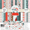 Warm Winter Wishes Collection, collection product image, showing coordinated Paper & Sticker Kit, full-size Die Cuts, and Sticker Sheet for scrapbook layouts, memory albums, cards, journals, and keepsakes. Buyer theme: Coordinated Winter Scrapbook Collection. Warm Winter Wishes coordinated scrapbook collection with winter paper, stickers and die cuts for snow-day photos, seasonal stories and cozy memories. Designed for Skiing memory pages, Cold-weather journals, Card making