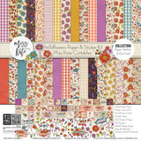 Wildflowers Collection, collection product image, showing coordinated Paper & Sticker Kit, full-size Die Cuts, and Sticker Sheet for scrapbook layouts, memory albums, cards, journals, and keepsakes. Buyer theme: Coordinated Garden & Floral Scrapbook Collection. Wildflowers coordinated scrapbook collection with paper, stickers and die cuts for garden memories, outdoor photos, nature journals and colorful botanical projects