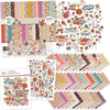 Wildflowers Collection, main product image, showing coordinated Paper & Sticker Kit, full-size Die Cuts, and Sticker Sheet for scrapbook layouts, memory albums, cards, journals, and keepsakes. Buyer theme: Coordinated Garden & Floral Scrapbook Collection. Wildflowers coordinated scrapbook collection with paper, stickers and die cuts for garden memories, outdoor photos, nature journals and colorful botanical projects