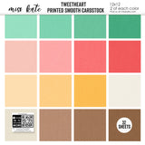 Tweetheart - Linen-Printed Smooth Cardstock Single-Sided