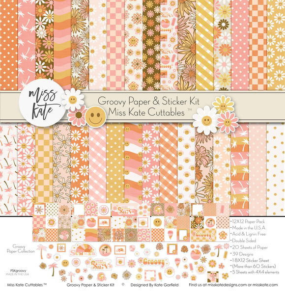Fall Floral - Scrapbook Paper & Sticker Kit 12x12 Paper & Sticker Kit –  MISS KATE