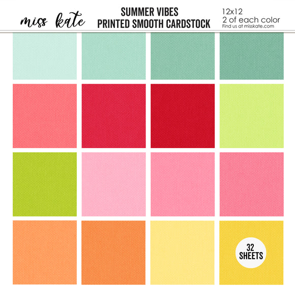Summer Vibes-Printed Smooth Cardstock Single-Sided