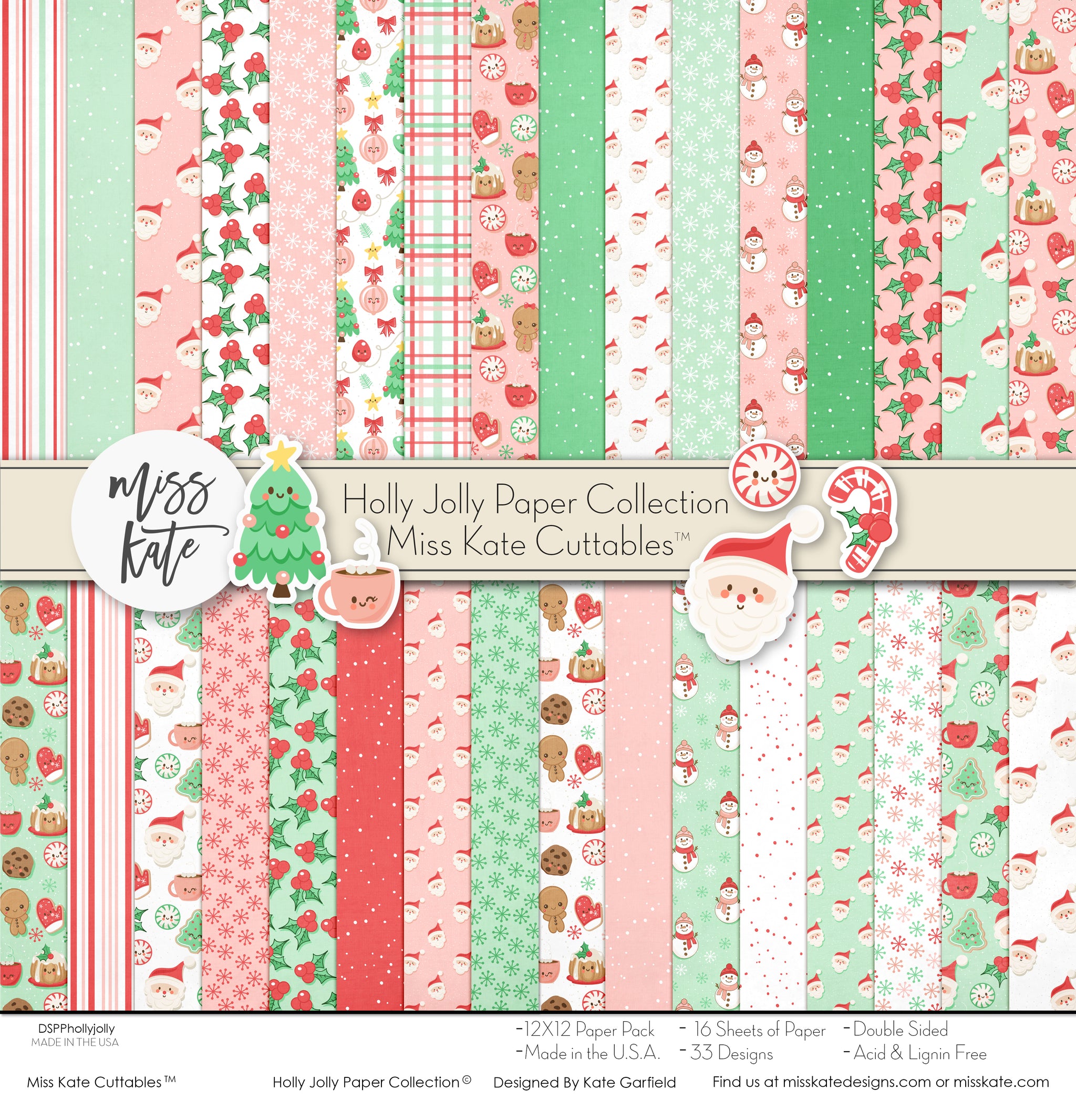 12x12 Paper Packs (Double-Sided) – MISS KATE
