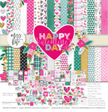 Happy Valentine's Day 12x12 Scrapbook Paper & Sticker Kit – MISS KATE