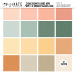 Some Bunny Loves You - Linen-Printed Smooth Cardstock Single-Sided