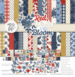 Red, White and Bloom - Paper & Sticker Kit
