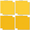 A Magical Halloween Cardstock, cardstock paper patterns 1 through 8 preview, showing 12x12 printed smooth cardstock for scrapbook page bases, photo mats, card making, die cutting, titles, borders, and layered paper projects. Buyer theme: Orange Black Halloween Printed Smooth Cardstock. A Magical Halloween Printed Smooth Cardstock in nine yellow, orange, white, gray and black linen-look colors for Halloween paper crafting