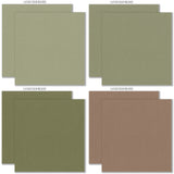 Best Wishes Cardstock, cardstock paper patterns 25 through 32 preview, showing 12x12 printed smooth cardstock for scrapbook page bases, photo mats, card making, die cutting, titles, borders, and layered paper projects. Buyer theme: Soft Floral Printed Smooth Cardstock in Pastel Tones. 32-sheet coordinating printed smooth cardstock pack. Visible artwork includes wildflowers, leafy sprigs, floral banners, sentiment labels. Coordinating patterns include polka dots, floral toss, botanical print