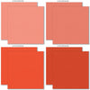 Birthday Bash Cardstock, cardstock paper patterns 1 through 8 preview, showing 12x12 printed smooth cardstock for scrapbook page bases, photo mats, card making, die cutting, titles, borders, and layered paper projects. Buyer theme: Bright Party Colors Printed Smooth Cardstock. Birthday Bash Printed Smooth Cardstock in coordinating coral, red, yellow, orange, green, aqua, teal, cream and brown party colors. Designed for Gift tags and party crafts, Memory keeping, Birthday scrapbook layouts