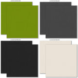 Chills and Thrills Premium monthly box. fourth cardstock color group with the final coordinated green, charcoal, black and cream shades.